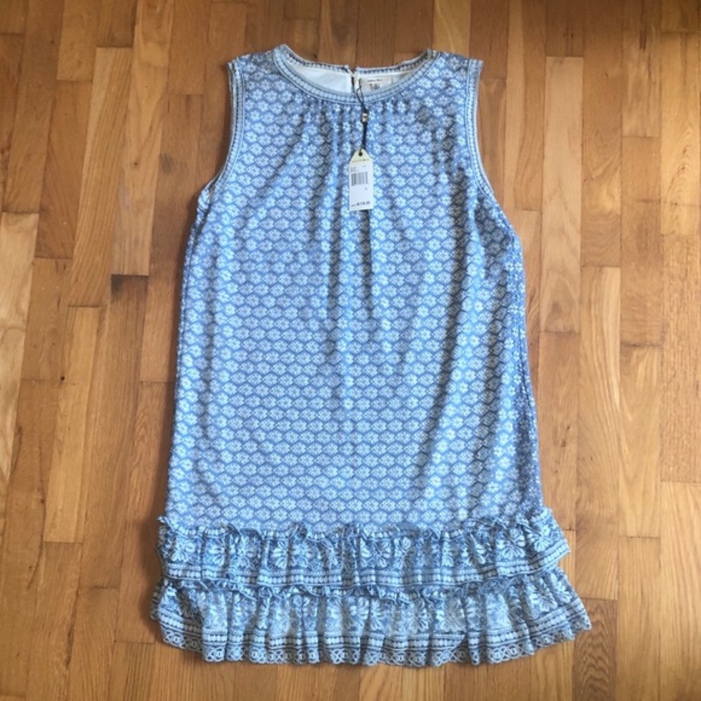 SOPHIE MAX MIRABELLE BLUE LACE DRESS‎ L
